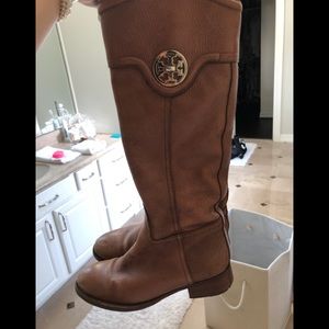 Tory Burch Leather Riding Boots
